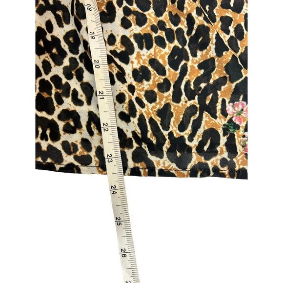 Jealous Tomato Women's Floral Animal Print Blouse - Picture 6 of 7